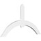 Ekena Millwork Archdale Architectural Grade PVC Gable Bracket, 72"W x 39"H x 2"D x 6"F, 13/12 Pitch GBP072X39X0206ARC00 - alternate 1